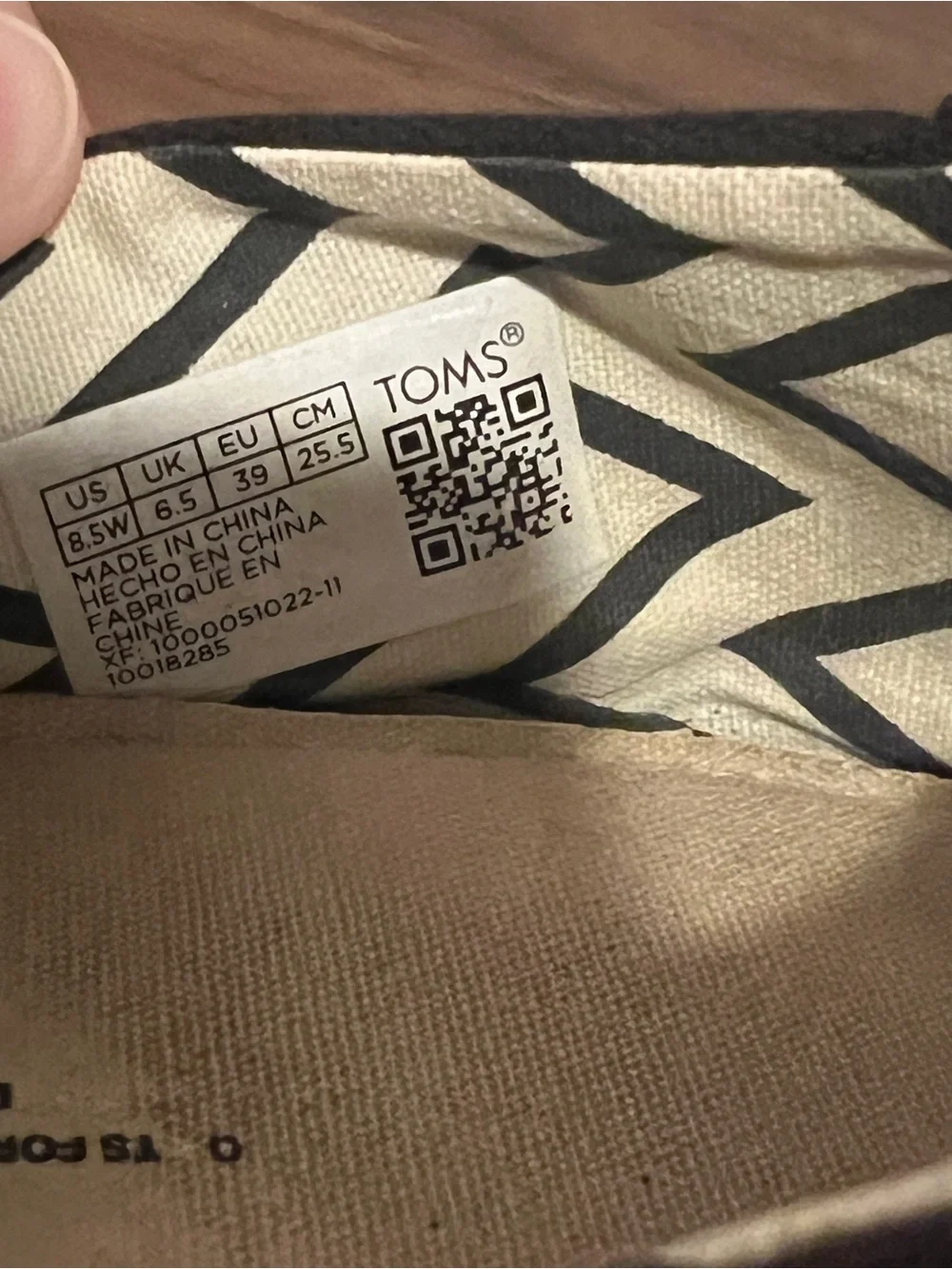Toms Black Canvas Slip-On Flats